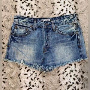 Free People Women’s Cut Off Distressed Denim Shorts